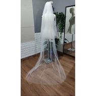 Weddingveil wedding veil wedding veil couple wedding veil soft tulle plain tile smooth