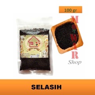 (100 gr) BIJI SELASIH Basil Seed Biji Selasih Kering Biji Basil Hitam Biji Kemangi Untuk Minuman