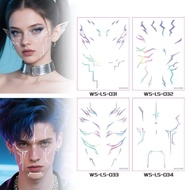 150*210mm Temporary Tattoo Face Stickers Anime Stage Stickers Makeup Face O4t5