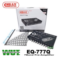 EMBLAZE(เอ็มเบส) เครื่องเสียงรถยนต์ Preamp ปรีแอมป์ 7 แบน 7Band ปุ่มกดเก็บได้ (ซับรวม) Emblaze รุ่น EQ-777Q