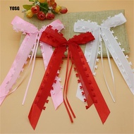 Bow Party Wedding Car Decoration Bow Decoration DIY Peach Heart Yarn