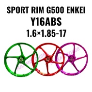 SPORT RIM G500 ENKEI Y16ABS CANDY COLOUR GREEN/ RED/ PURPLE  ( 1.6×1.85-17 )