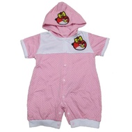 new pink angrybird baby romper