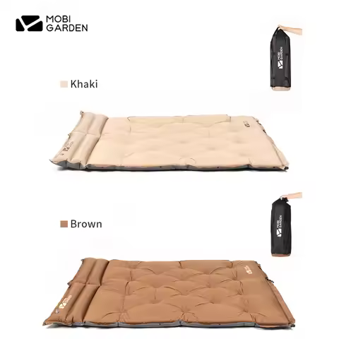 MOBI GARDEN Automatic Inflatable Sleeping Mattress With Pillow Thickening 1-3 Person Portable Waterp