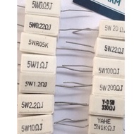 5w Porcelain Resistor has values of 10c