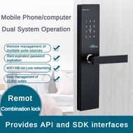 Smart Handle Door Lock Biometric Stainless Steel Door Lock Household Fingerprint Digital Lock