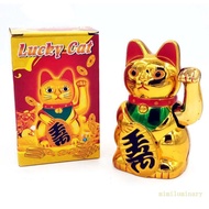 IVY Chinese Lucky Wealth Waving for Cat Gold Waving Hand for Cat Home Decor Welcome Waving for Cat S