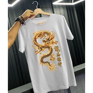 FASHION KAOS NAGA MURAH MERIAH | BAJU DRAGON KEREN TERBARU NAGA EMAS TEE S-5XL