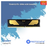 TEAM ELITE PLUS BLACK DDR4 4GB 2666MHZ