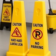 Smooth awas warning cone, no parking cone