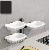 全城熱賣 - 廚房浴室 廚房 多用途置物架免打孔（旋轉浴室 廚房 多用途架三層[15cm高]）