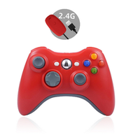 無線遊戲手掣-帶2.4G接收器-全紅