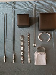 vintage Gucci 925純銀項鍊、手環(鍊)、手鐲、竹節系列集合賣場