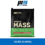 Optimum Nutrition Serious Mass 12lbs - ON Weight & Mass Gain, Muscle Building, Bulking & Sizing