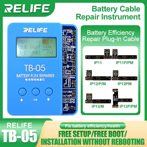RELIFE Battery Repair Instrument For Iphone 8G XSMax XR 11 12 13 MINI 13P 13PM 14P 14 PRO MAX Batter