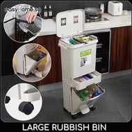 HMC Large Dustbin Trash Can - Durable Garbage Bin/dustbin/garbage can/Home & Office 30L/50L/80L/100L