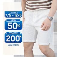 S26 LINEN SHORT shorts, thick linen fabric, Smart form - THE GMEN ELEGANT EST 2017