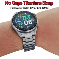ไม่มีช่องว่างสายรัดไททาเนียมสำหรับนาฬิกา Huawei 3 Pro/ นาฬิกา3Pro สายรัดนาฬิกาข้อมือไทเทเนียมสีเทาใหม่สำหรับสร้อยข้อมือ Huawei GT3 46MM twzhvj