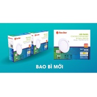 12w color-changing round Led panel light with gold rim and silver rim Rang Dong - PT05 DM 135/12W