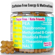 Rhodiola Rosea NALT N-Acetyl-L-Tyrosine Methylated Vitamin B Complex  Gummies w P5P B6 5-MTHF B9 Fol