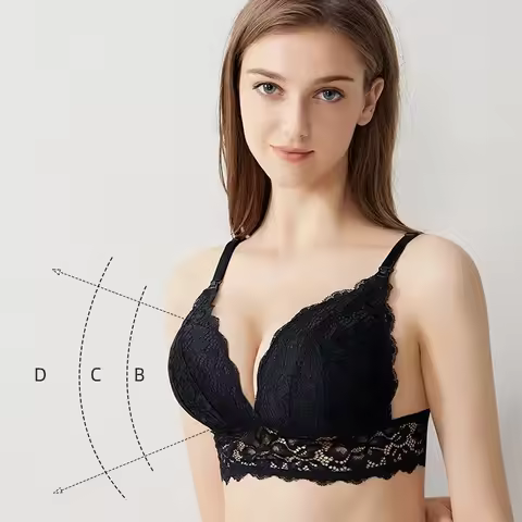 Underwear for pregnant women postpartum breast-feeding bra lace bra big size nursing bra maternity