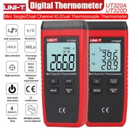UNI-T UT320D Digital Dual Channel Contact Thermometer -50~1300 ℃ High-Precision K/J Probe UT320A