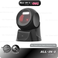 Deli ES231 Barcode Scanner Stand 1D 2D USB QR Code Cashier Black