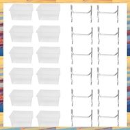 (VUBC) 12 Pieces Pegboard Plastic Bins Kit - Pegboard Bins with Hooks - Pegboard Accessories Workben