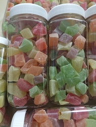 [ hũ 500gram] kẹo dẻo trái cây xuất xứ Đà Lạt vị ngọt tự nhiên - đồ ăn vặt Cô Ba