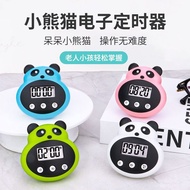 Ready Straw Cartoon Panda Timer Cute Children Stopwatch Learning Brush Questions Self-discipline Rem
