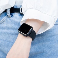 minio｜Apple Watch New 2.0官方認證客製晶片防水矽膠悠遊卡錶帶 42/44/45/49mm 午夜黑