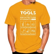 Architecture Students Their Essential Tools T-Shirt Man Round Neck Printed T Shirt Summer Hombre Siz