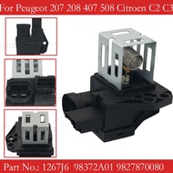 Radiator Heater Motor Relay Blower Resistor 1267J6 98372A01 9827870080 For Peugeot 1007 207 208 2008