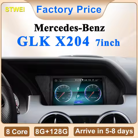 2025 New Factory Price 7inch Android 14 Car Multimedia Players For Mercedes Benz GLK X204 GPS Naviga