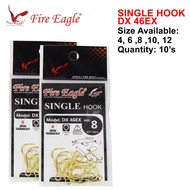 Fire Eagle Single Hook DX 46EX Fishing hook Mata Kail