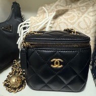 Chanel金球小盒子 mini vanity gold ball