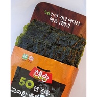 สาหร่ายอบกรอบปรุงรสแฮซง haesong seasoned laver สาหร่ายเกาหลีปรุงรสพร้อมทาน สินค้านำเข้าจากเกาหลี