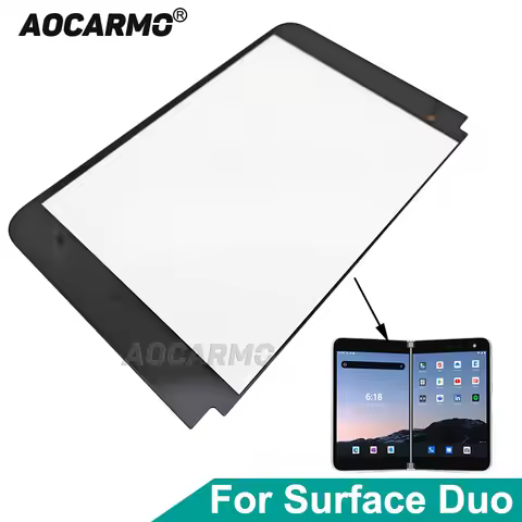 Aocarmo For Microsoft Surface Duo Left Right Side Touch Panel Outer Glass Replacement Part