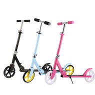 3-level Adjustable Height Kids Scooter Portable Folding Scooter with Push Disc Brake Dual Wheels Sup