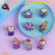 JENNIFERDZ 8Pcs Cartoon Cute Clip, PP Clip Double-sided Comic Mini Paper Clip, Lovely Stationery Not