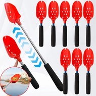 3-Section Fish Lure Long Handle Casting Scoop Retractable Fishing Bait Throwing Spoons Portable Outd