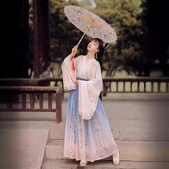 Ancient Chinese Lady's Outfit Pink Women's Hanfu Beautiful And Elegant