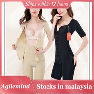 【Agilemind】【Local】Korset Berlengan Girdle Slimming Full Body Corset Body Shapewear Korset Pantang