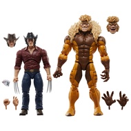 Marvel Legends Series Logan vs Sabretooth, Wolverine 50th Anniversary Comics Collectible 6-Inch Scal