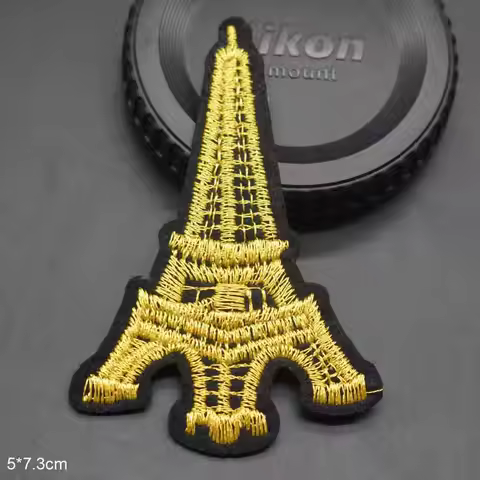 France Eiffel Tower Iron On Embroidered Clothes La Tour Eiffel Patches For Clothing Stickers Garment