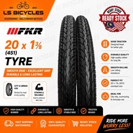 Tyre 20x1 3/8 (451) FKR Road Tyre 20" Folding Bike Tayar Basikal Lipat Bicycle Tires Bicycle Tyre