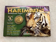 Malaysia Endangered Animals - Sumatran Tiger (25 sen) Coin Card - No.1