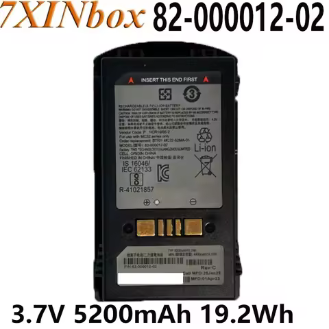 7XINbox 82-000012-02 3.7V 5200mAh 19.2Wh Laptop Battery for Symbol Xunbao Replacement Battery For Sy