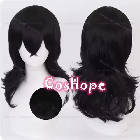 MHA Aizawa Shouta Cosplay Wig Eraser Head Men Black Wig Cosplay Anime Cosplay Wig Heat Resistant Syn