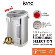 Iona 5L Electric Airpot Hot Water Dispenser | Stainless Steel Water Dispensers Air Pot - GLAP50